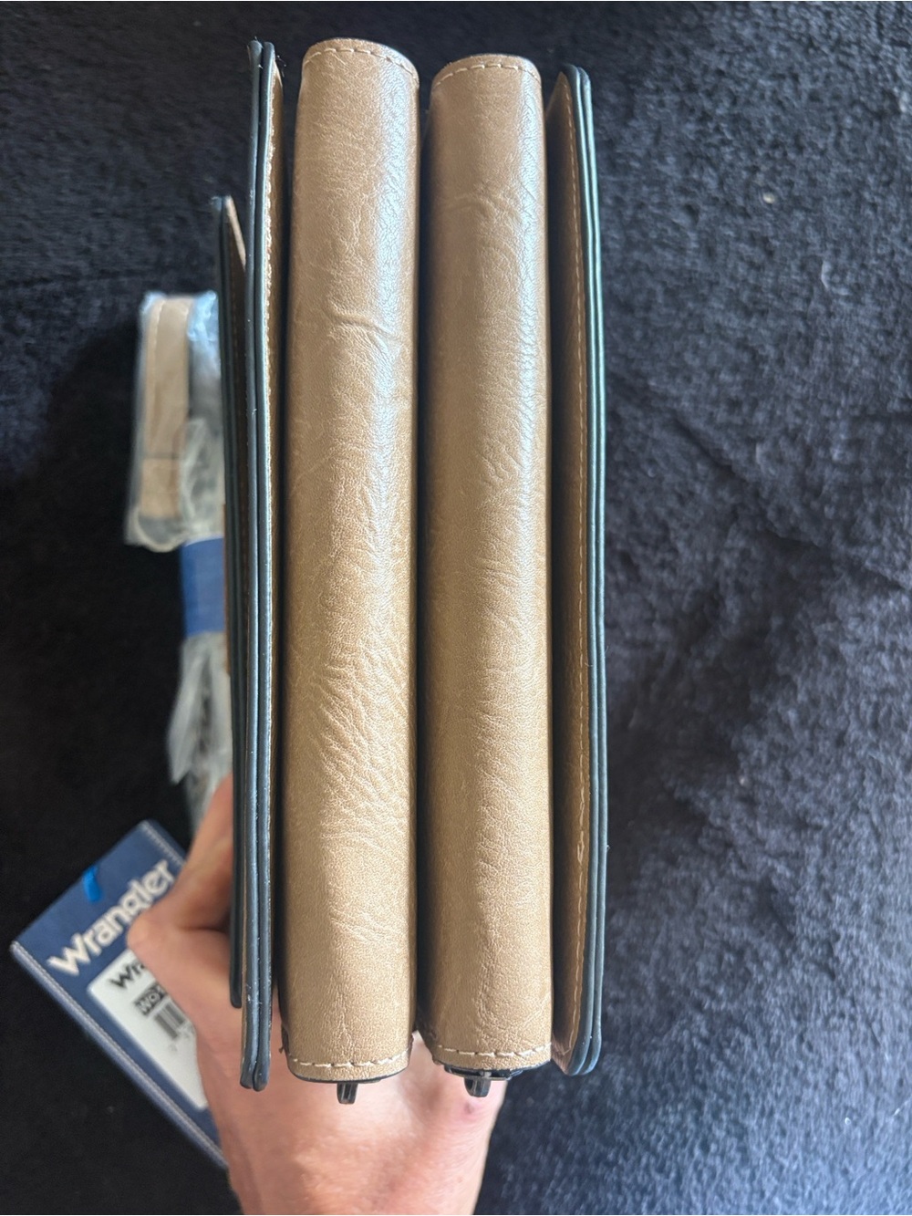 Wrangler Tan Crossbody Clutch with Chain Strap - Picture 2 of 5